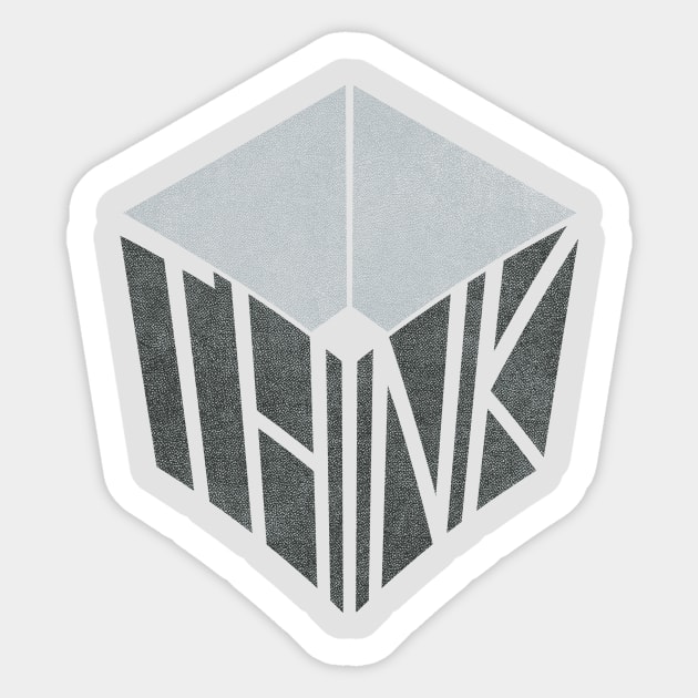 Think Outside the Box Sticker by chunkydesign